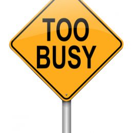 Illustration depicting a roadsign with a too busy concept. White background.