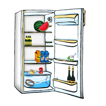 Výsledek obrázku pro lednice kreslená png