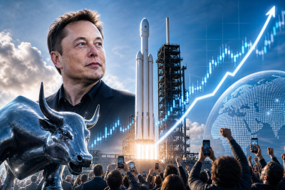 Magazínový náhled k článku o SpaceX IPO, valuaci, investor ském hypu a rizicích pro retailové investory