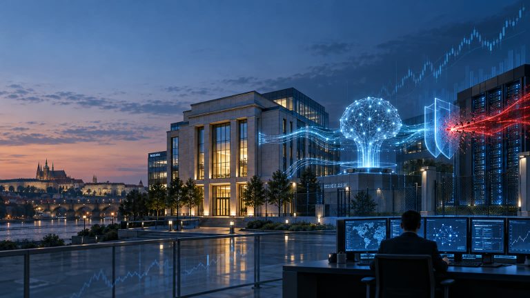 Umělá inteligence chránící bankovní datové centrum před kybernetickým útokem